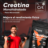 Creatina Monohidratada en Polvo 500g Micronizada Sin sabor
