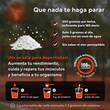 Creatina Monohidratada en Polvo 500g Micronizada Sin sabor