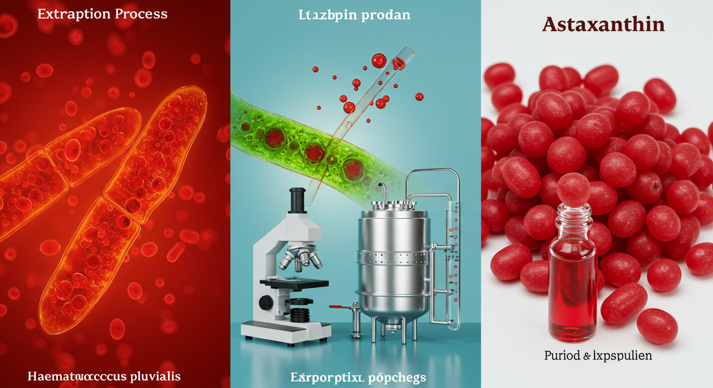 Como se hace La Extracción de Astaxantina Haematococcus pluvialis para Astaxantina Sevens