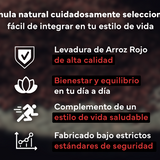 Levadura de Arroz Rojo - 400 Comprimidos con 2,9mg de Monacolina K y Coenzima Q10
