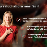 Levadura de Arroz Rojo - 400 Comprimidos con 2,9mg de Monacolina K y Coenzima Q10