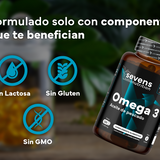 Omega 3 2000mg Premium | Omegatex® | Capsulas Blandas de Gel. Máxima Concentración con 720mg EPA y 480 mg DHA