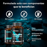 Colágeno con Magnesio Ácido Hialurónico y Coenzima Q10 -120 Cápsulas