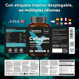Colágeno con Magnesio Ácido Hialurónico y Coenzima Q10 -120 Cápsulas