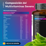 Complejo Multivitamínico Completo Con Biotina, Hierro, Magnesio y Zinc-Para Hombre y Mujer con Minerales y Ginseng - 365 Comprimidos