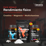 Pack Rendimiento Incluye  Creatina Monohidratada + Magnesio + Multivitaminas