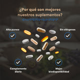 Pack Sueño y Recuperación Incluye  Melatonina + Magnesio + Omega 3 Vegano