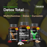 Pack Detox Incluye Cardo Mariano + Cúrcuma  + Multivitaminas