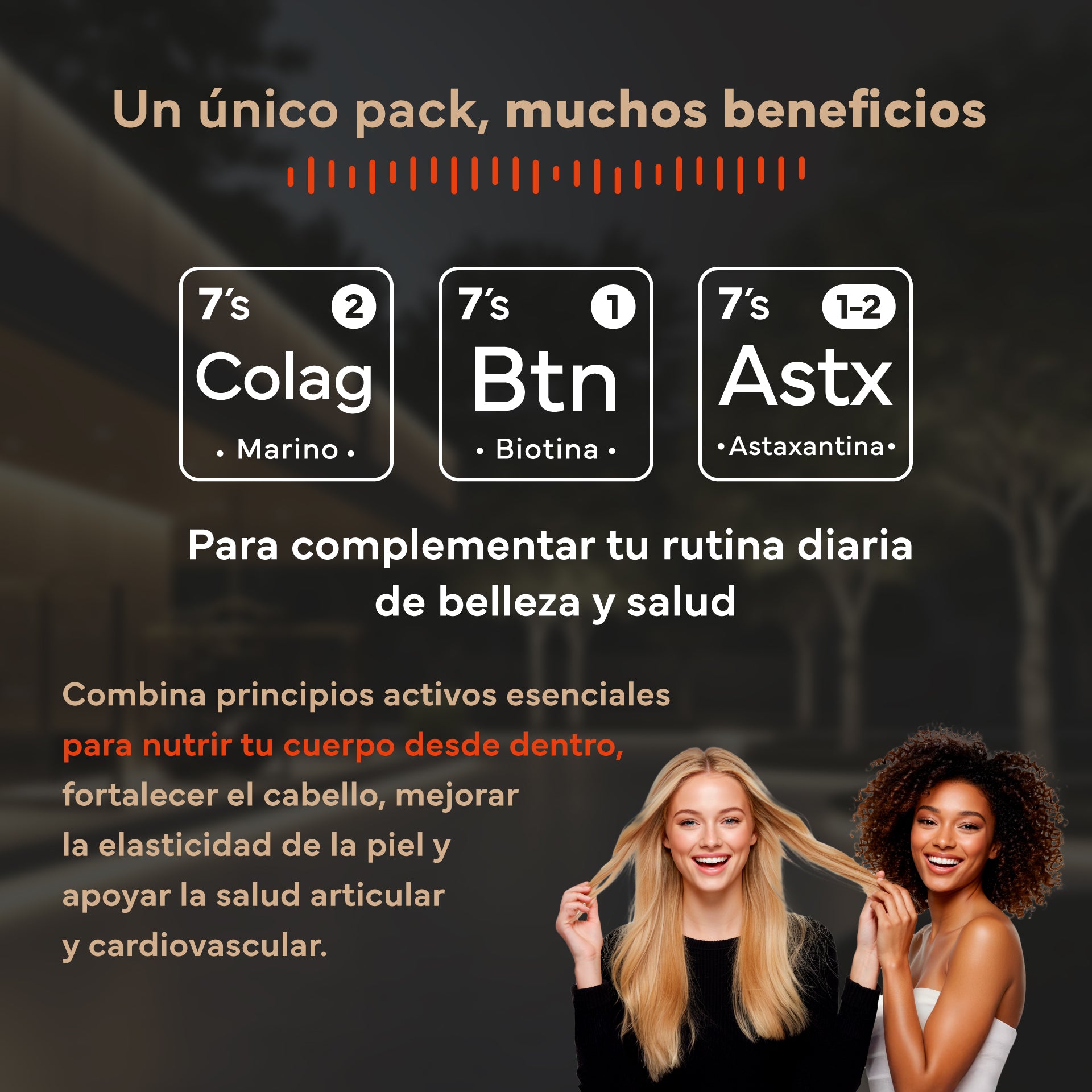 Inograf Pack Pack Glow. Incluye Colágeno Marino + Biotina + Astaxantina – Sevens ...