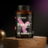 Biotina para el Cabello 10.000 mcg + Zinc + Selenio + B12 -365 Comprimidos (1 año)