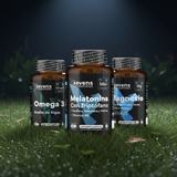 Pack Sueño y Recuperación Incluye  Melatonina + Magnesio + Omega 3 Vegano