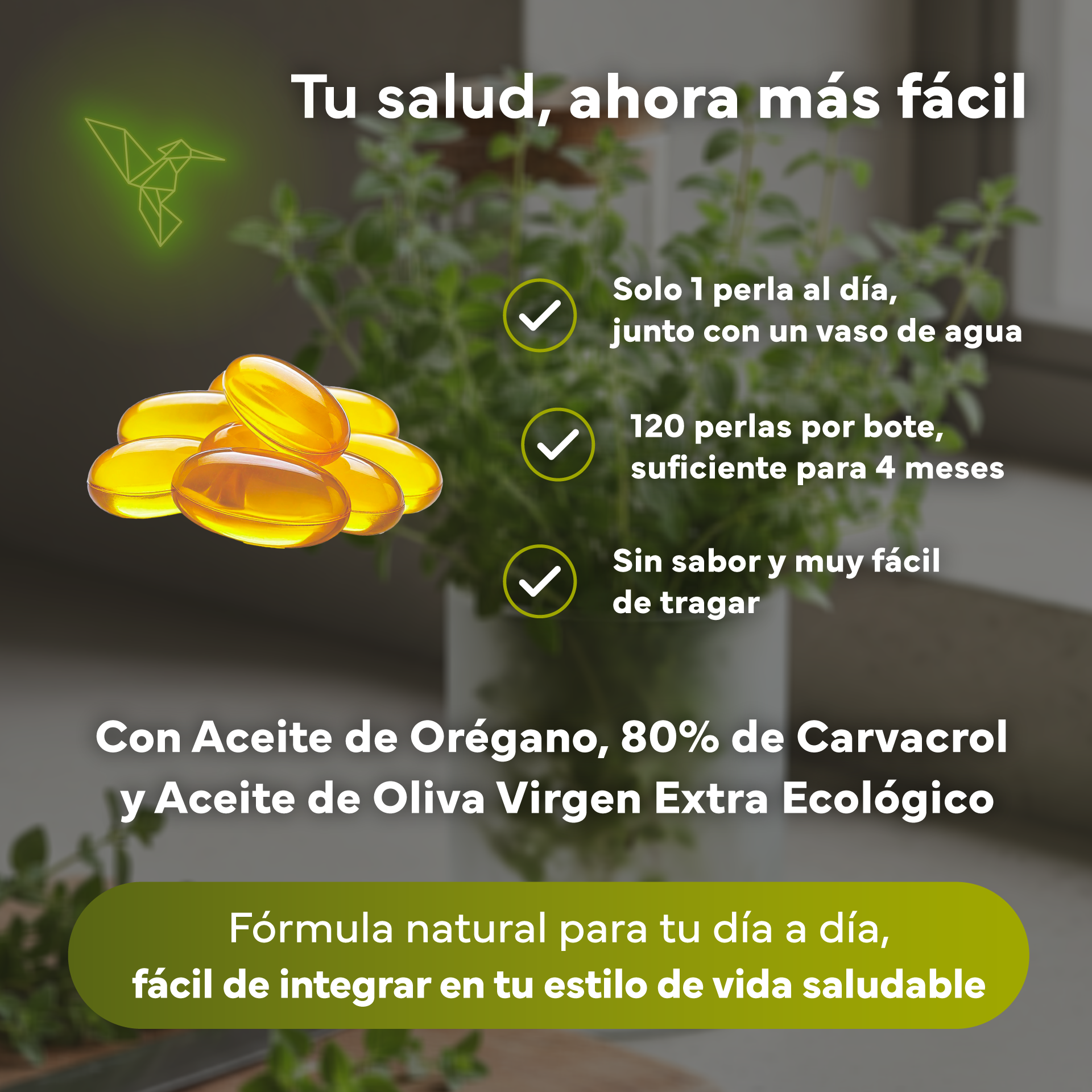 Aceite de Orégano con AOVE ecológico Sevens Nutrition