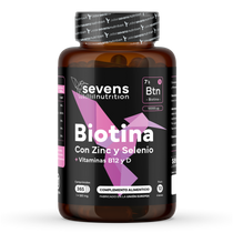 Comprar biotina Sevens Nutrition, suplemento natural para cabello, piel y uñas