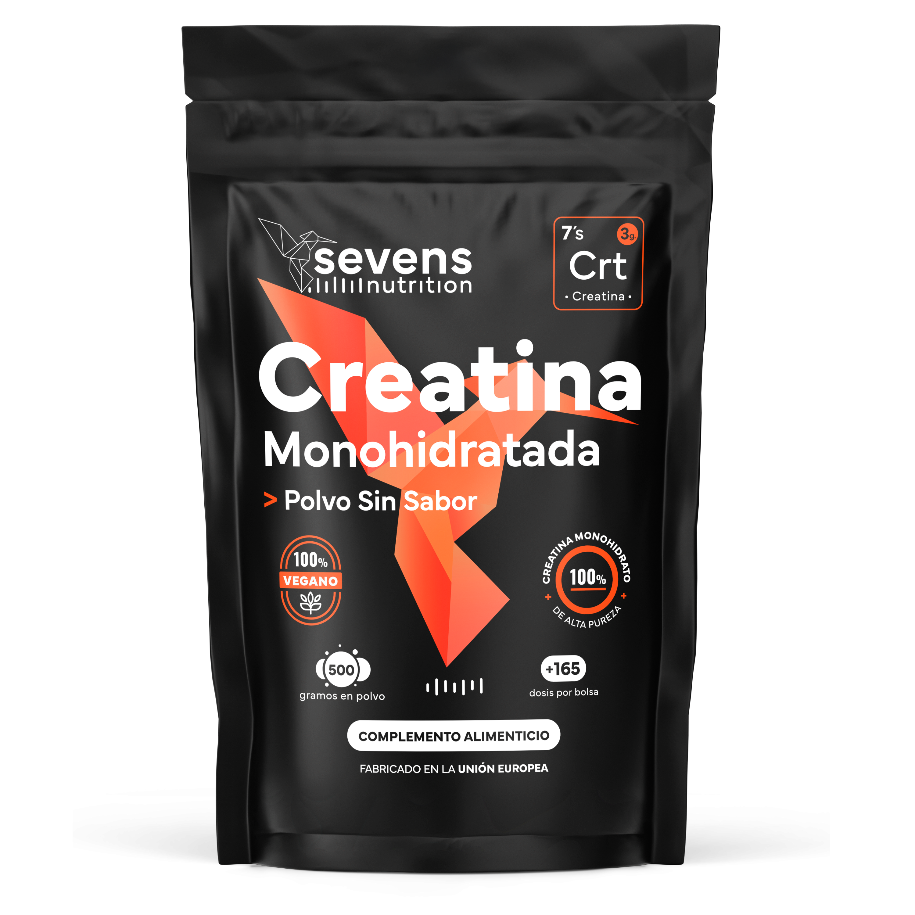 Creatina Monohidrato Sevens Nutrition, suplemento natural para fuerza y rendimiento