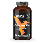 Cápsulas de cúrcuma ecológica Sevens Nutrition con jengibre y pimienta negra