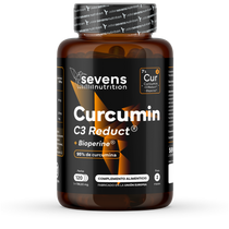 Curcumin Sevens Nutrition, cápsulas softgel con Cúrcuma C3 Reduct y BioPerine