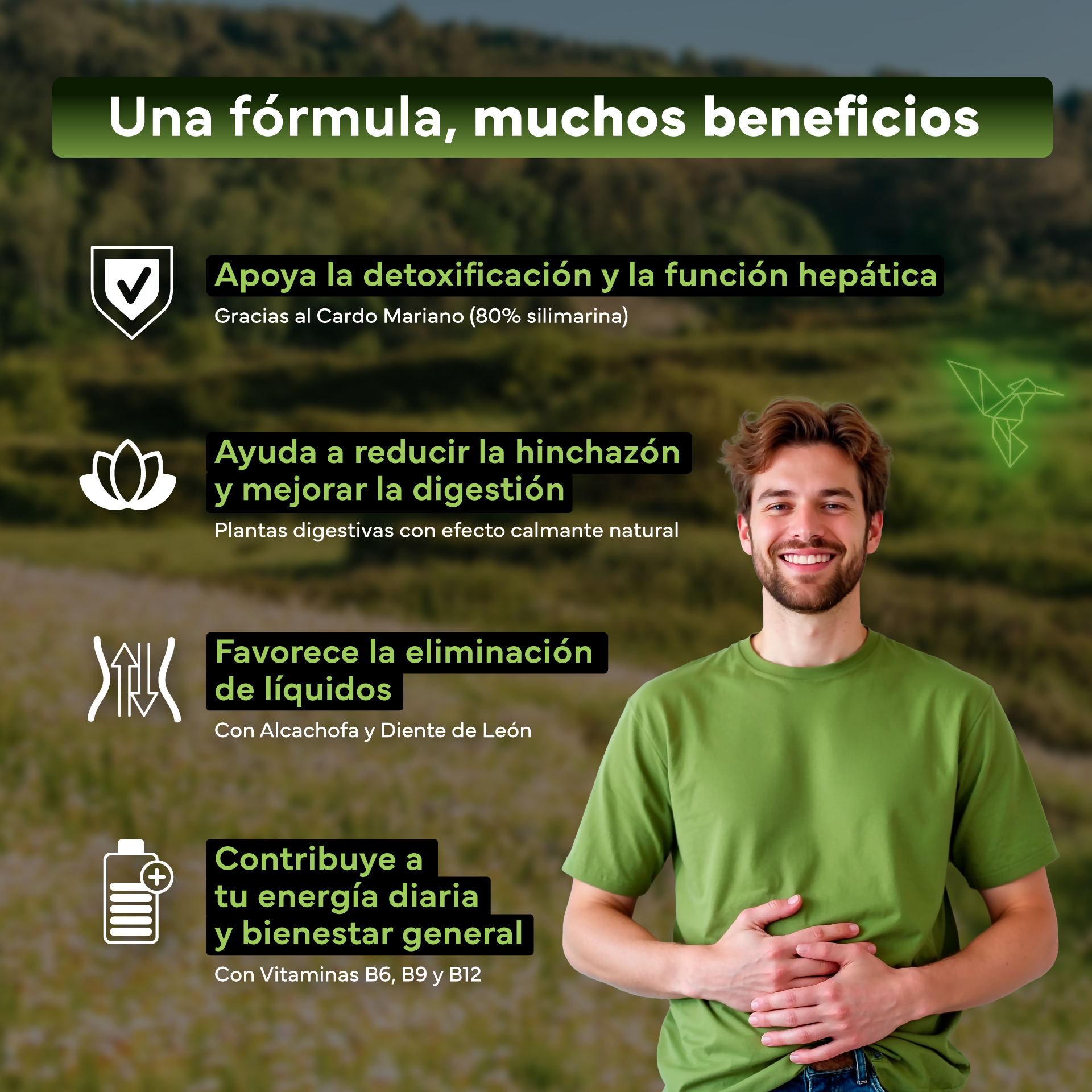 Suplemento Detox Sevens Nutrition para apoyar el hígado y el colon