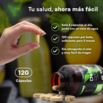 Fórmula detox en cápsulas para cuidar el hígado y la digestión