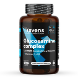 Glucosamina Sevens Nutrition con condroitina, MSM y boswellia para movilidad articular