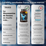 Comprimidos de glucosamina con MSM, condroitina y boswellia Sevens Nutrition