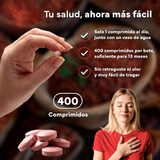 Comprimidos de levadura de arroz rojo y CoQ10 para el bienestar cardiovascular