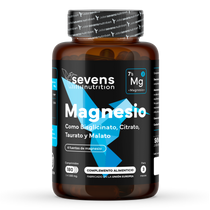 Magnesio Sevens Nutrition con bisglicinato, malato, citrato y taurato
