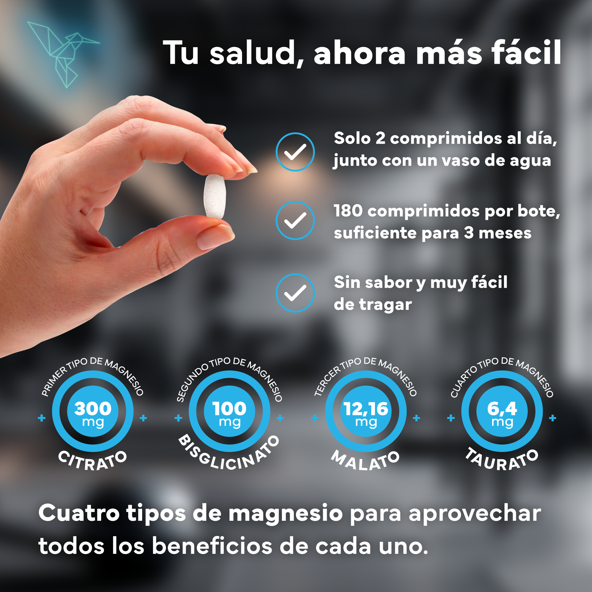 Magnesio en comprimidos Sevens Nutrition