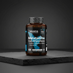 Suplemento de melatonina con triptófano y extractos naturales para el insomnio