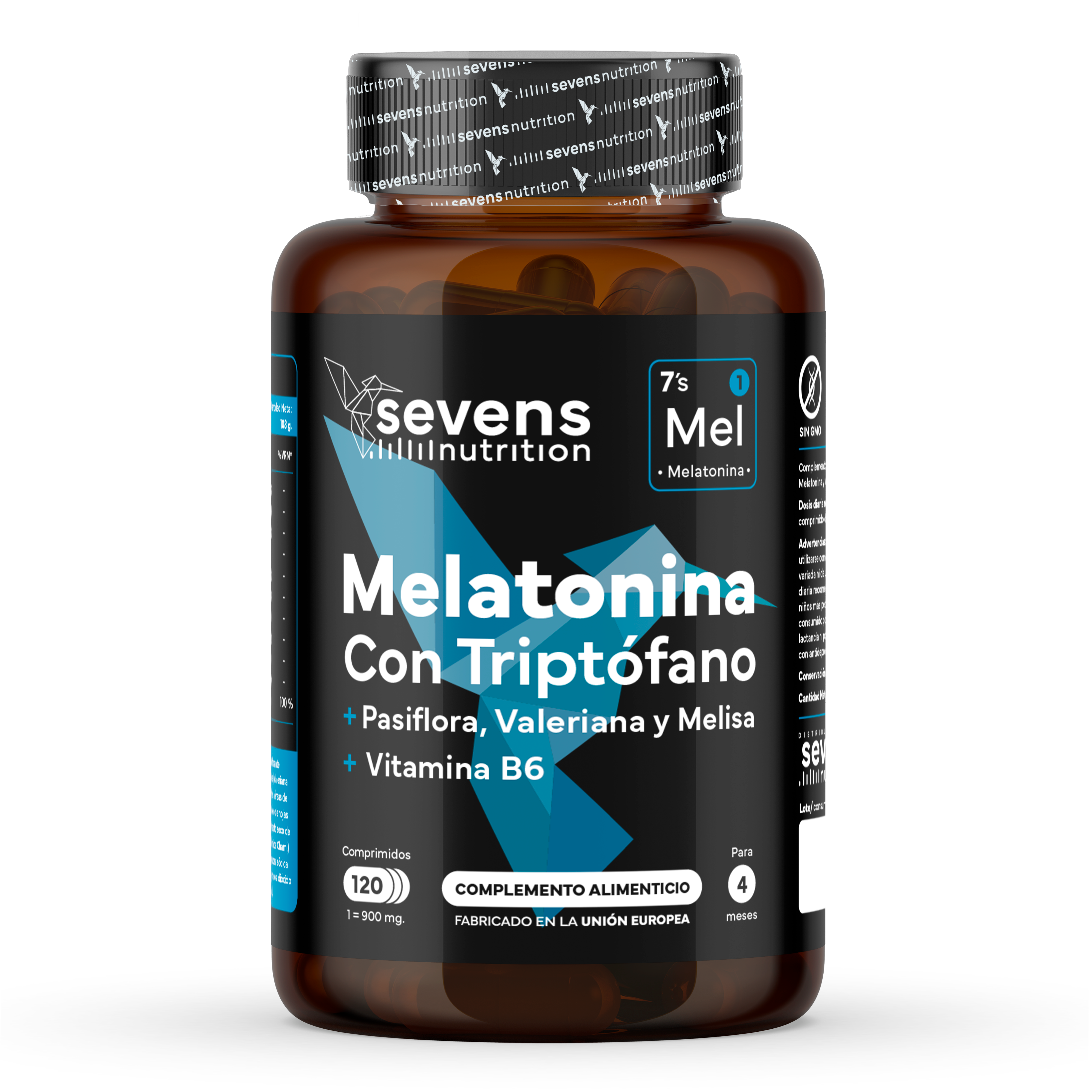 Melatonina Sevens Nutrition 1,9 mg en comprimidos para dormir mejor