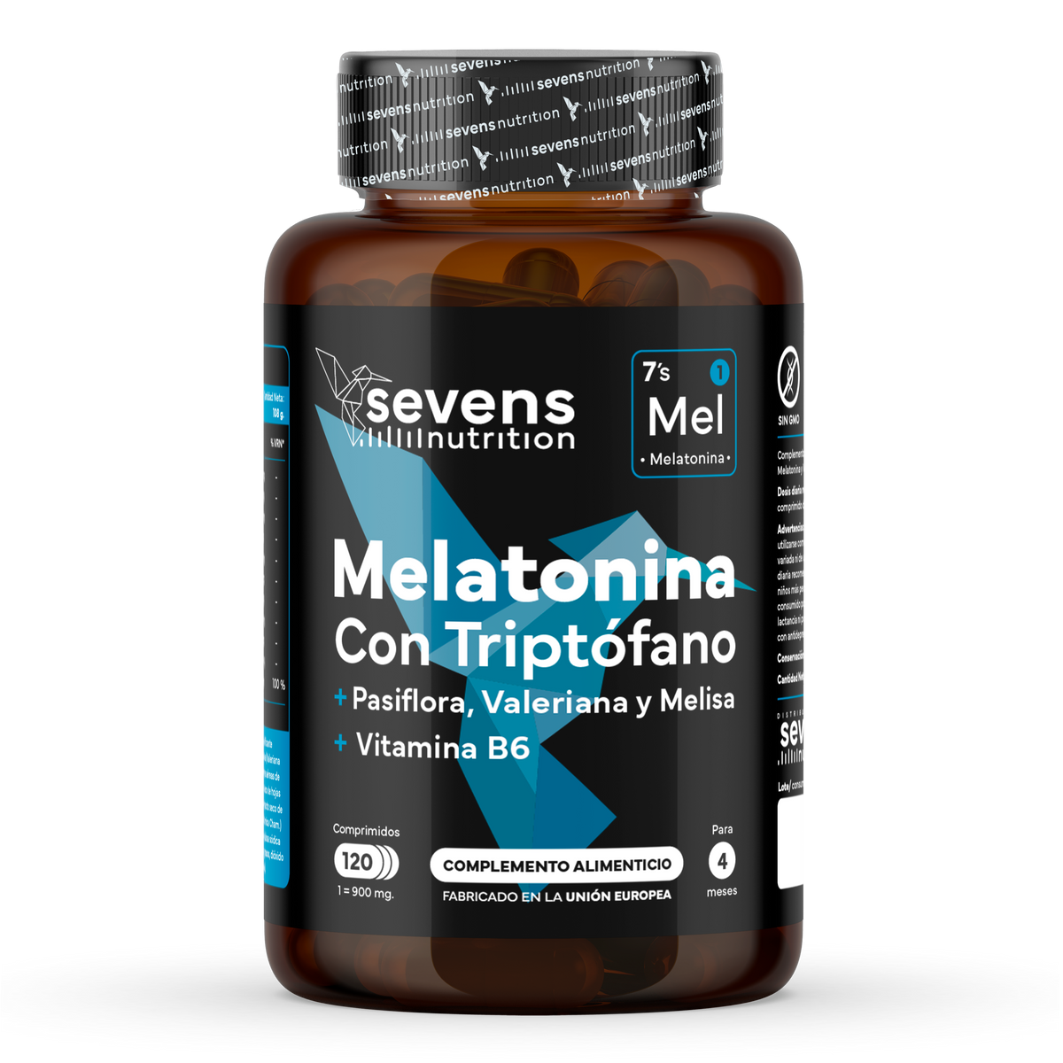 Envase oficial de Melatonina Sevens