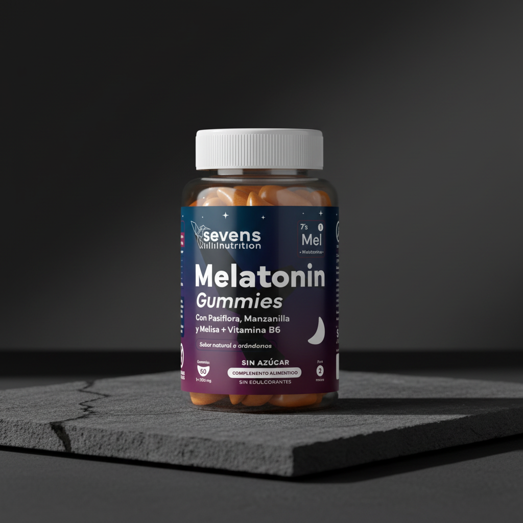 Suplemento de melatonina con extractos naturales para el insomnio