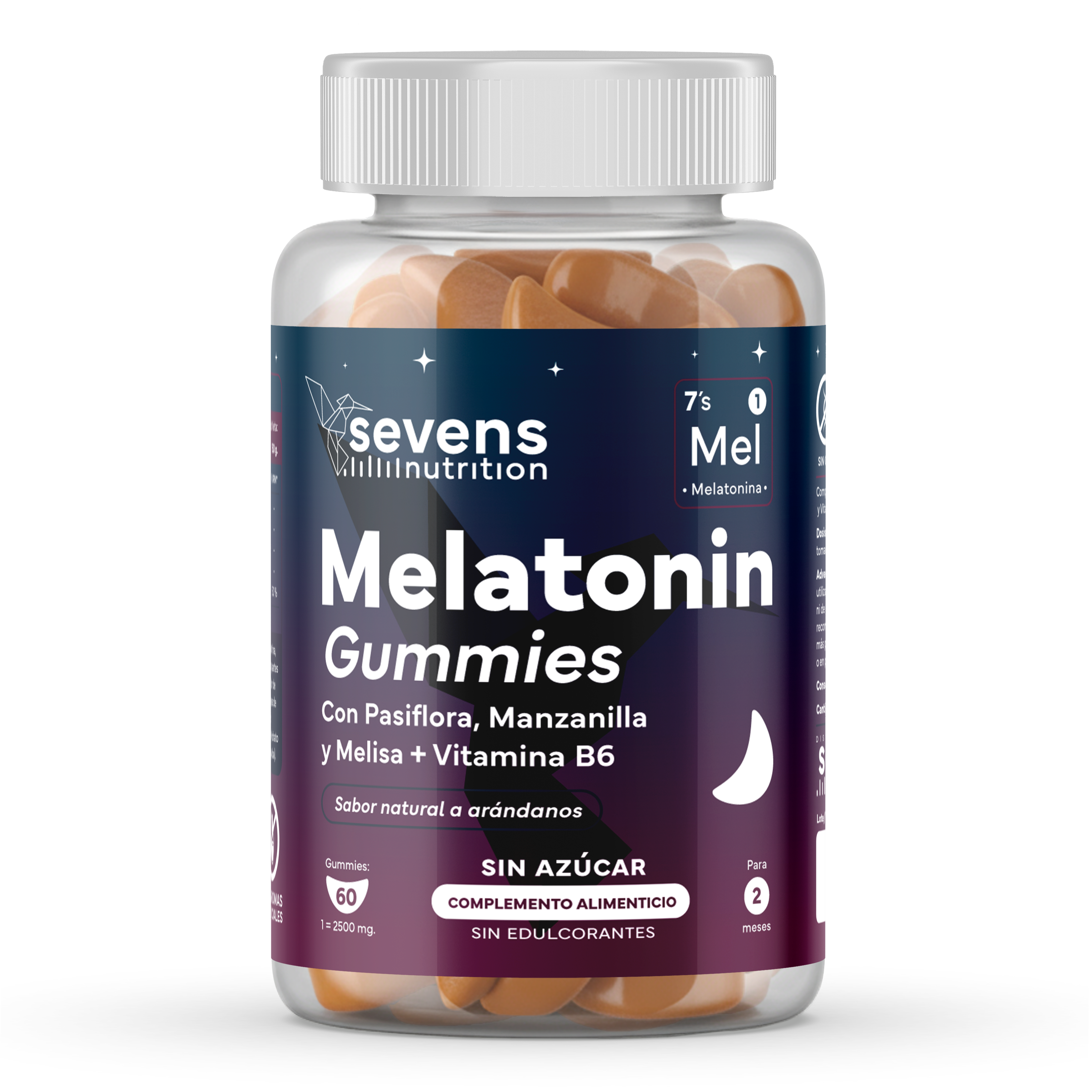 Melatonina gominolas Sevens Nutrition 1 mg para dormir mejor