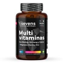Multivitaminas Sevens Nutrition con vitaminas y minerales esenciales