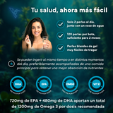 Omega 3 EPA y DHA para colesterol Sevens Nutrition