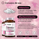 Probióticos vaginales con inulina, FOS y zinc para bienestar íntimo