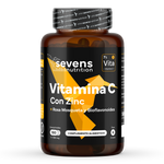 Vitamina C Sevens Nutrition 1000 mg con zinc para aumentar las defensas