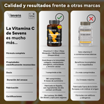 Vitamina C con extracto de escaramujo y bioflavonoides Sevens Nutrition