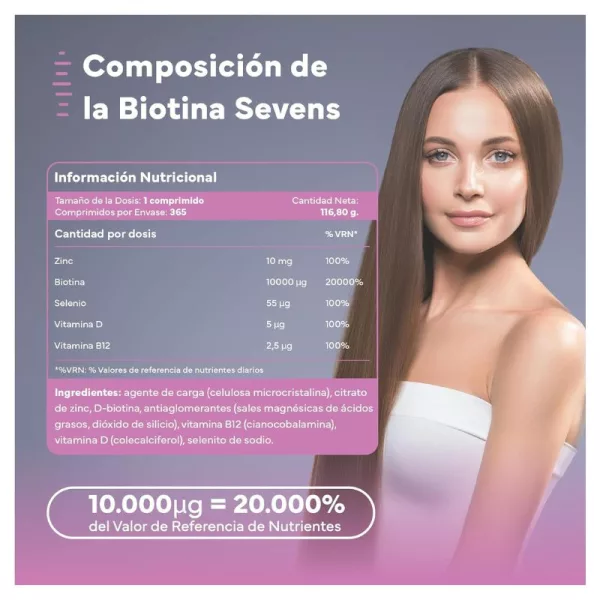 Sevens Biotina Comprimidos